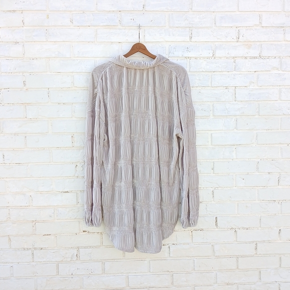 Free People My Best Top Gray Velvet Medium - Picture 10 of 10